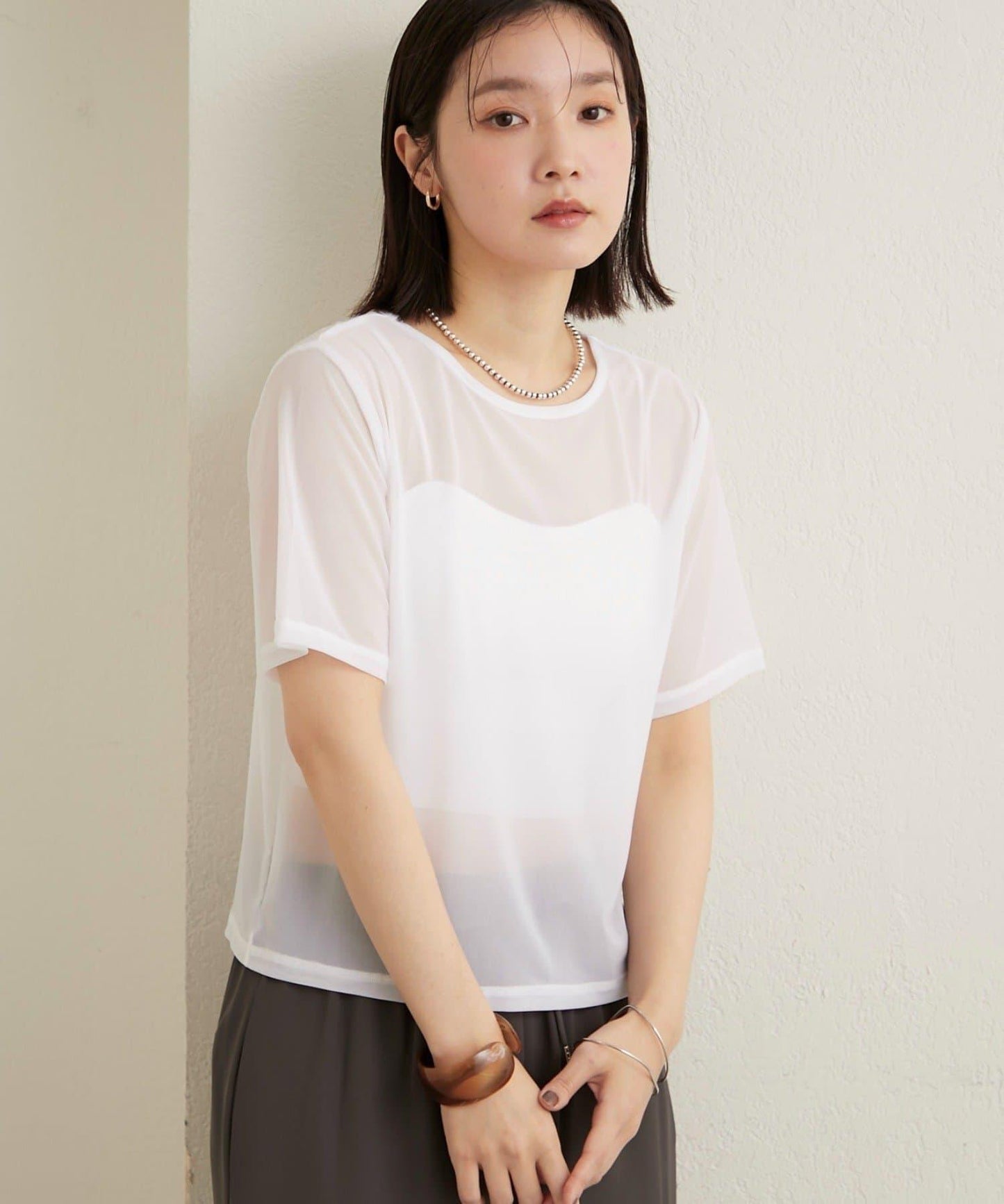 NUDED 網紗T恤