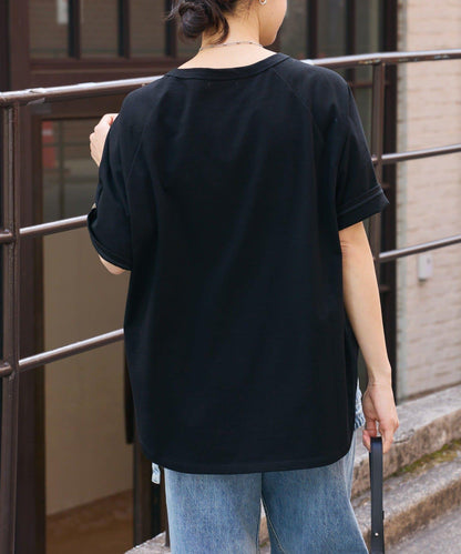 Influencer Yossshiiii企劃 復古天竺 五分袖 Tee