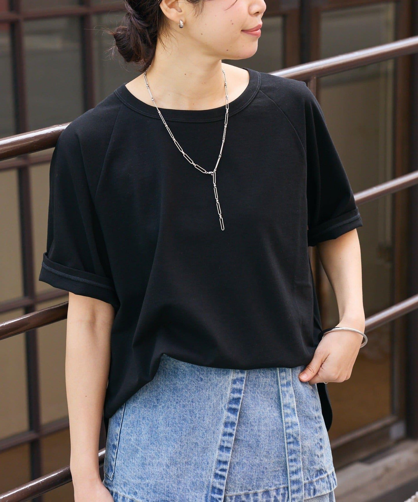 Influencer Yossshiiii企劃 復古天竺 五分袖 Tee