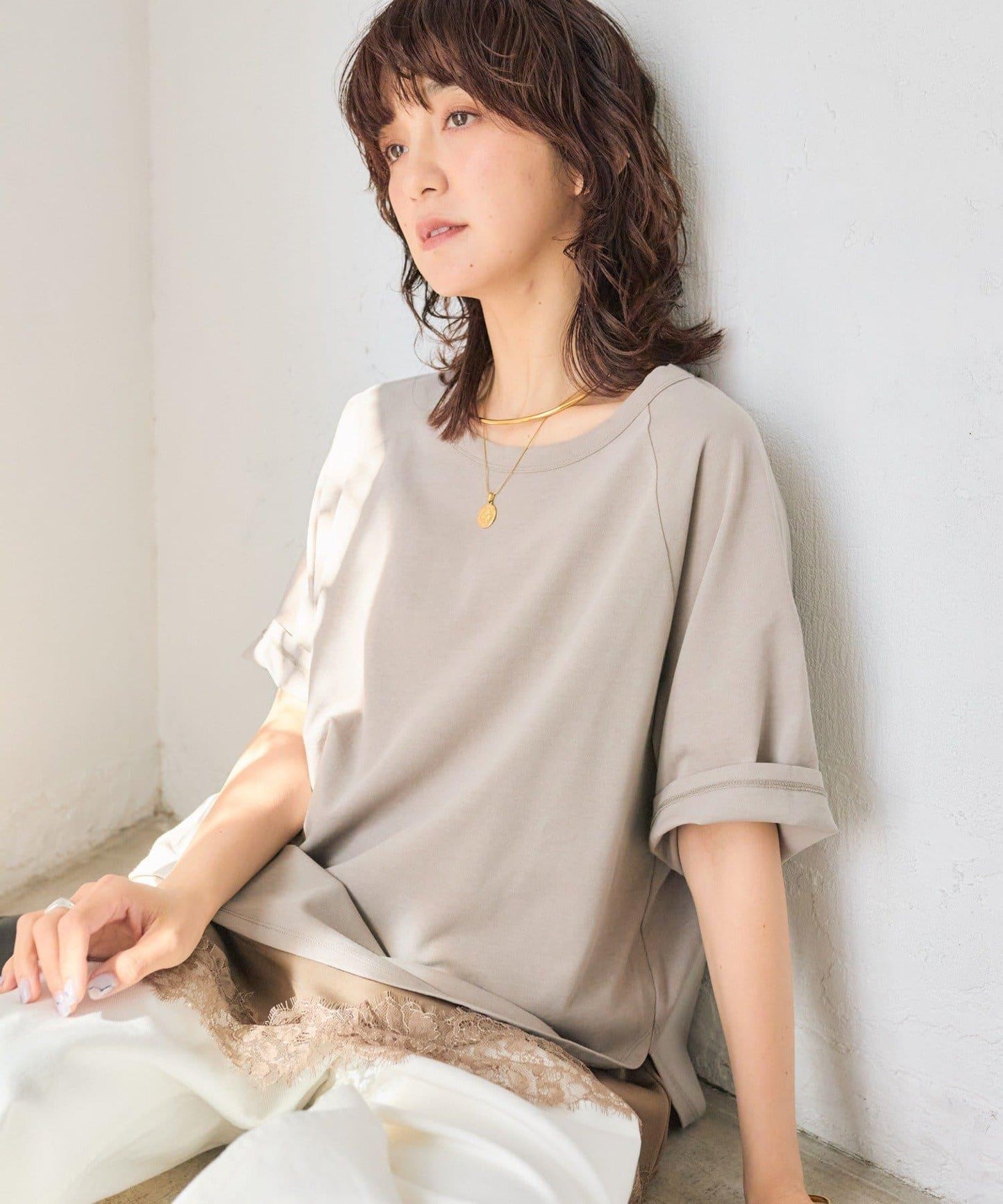 Influencer Yossshiiii企劃 復古天竺 五分袖 Tee