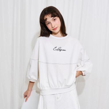 AMI 氣球廓形套頭衫