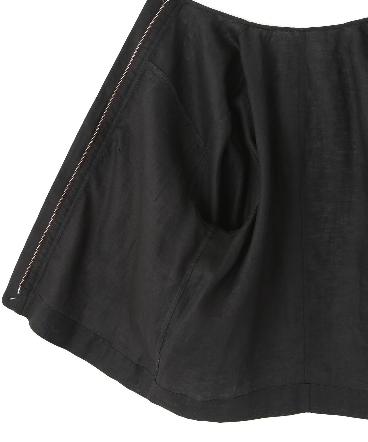 Hardman亞麻 無領短外套