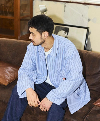 RED KAP × FREAK'S STORE 聯名 條紋工裝襯衫外套