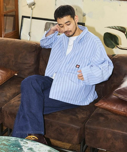 RED KAP × FREAK'S STORE 聯名 條紋工裝襯衫外套