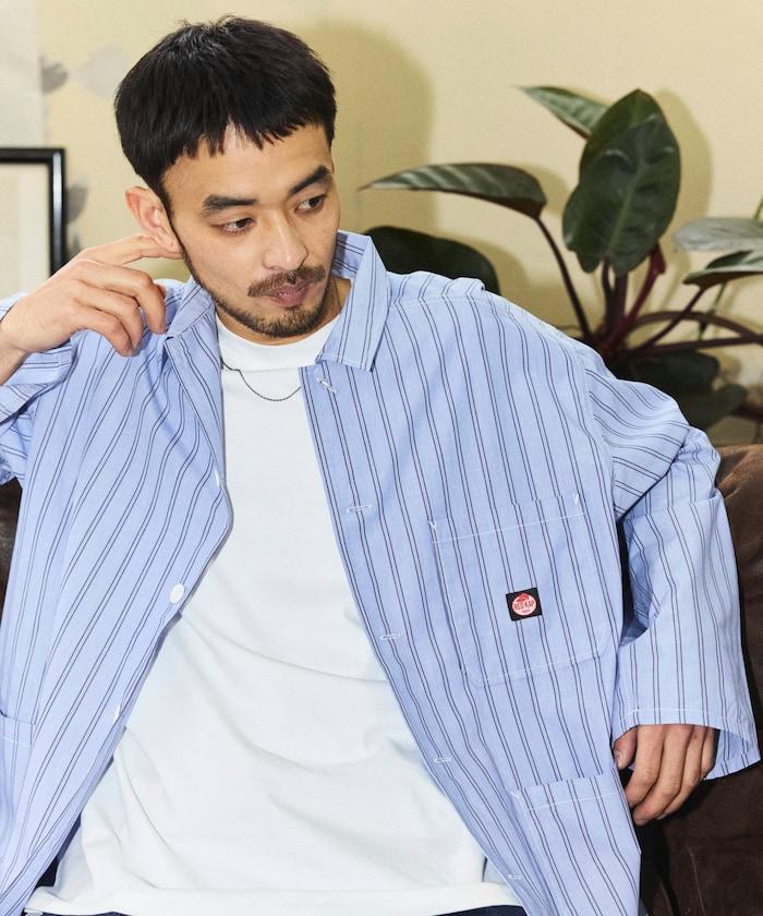 RED KAP × FREAK'S STORE 聯名 條紋工裝襯衫外套