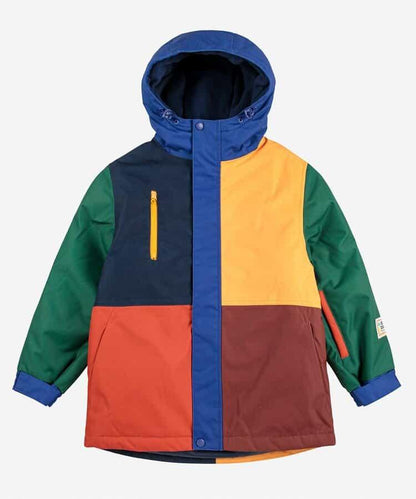 兒童 colorblock 滑雪夾克