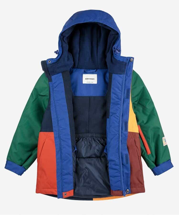 兒童 colorblock 滑雪夾克
