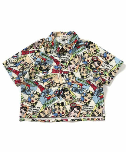 三色三款圖案 寬鬆襯衫
