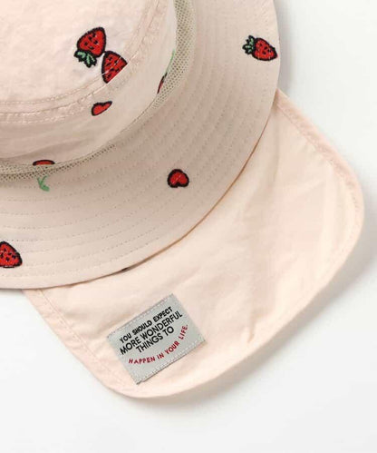 刺繡點綴 防曬UV 抗潑水 戶外帽
