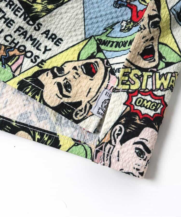 三色三款圖案 寬鬆襯衫