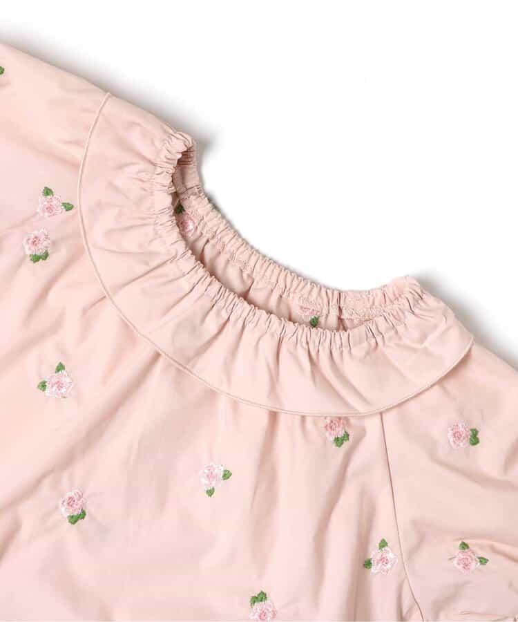 玫瑰黃花滿刺繡 女襯衫