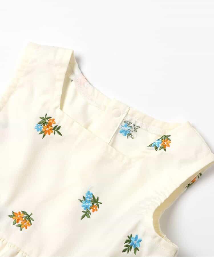 花卉刺繡層疊設計背心