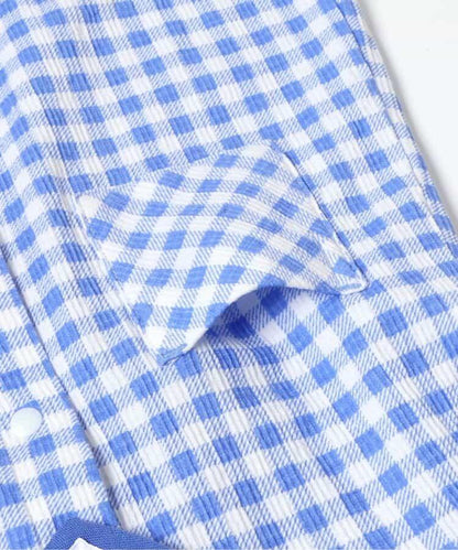 兩穿設計 熊刺繡 附領帶 連體衣