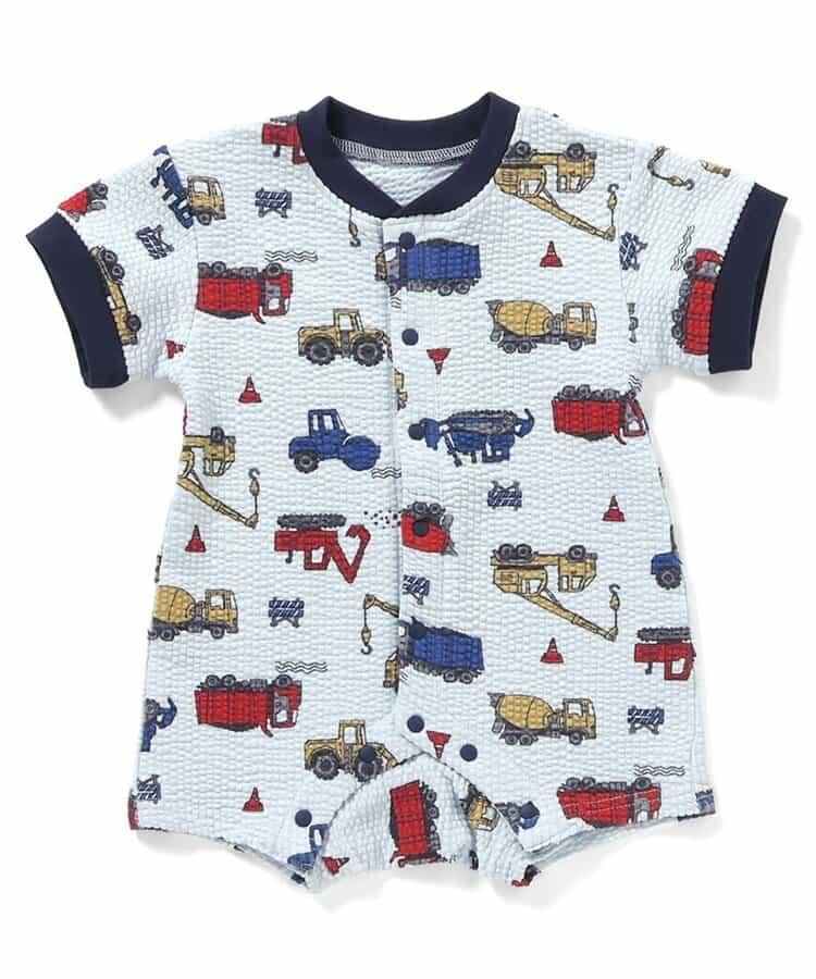 工作車輛圖案 連體哈衣