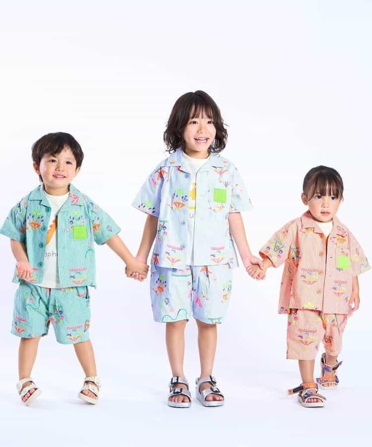 遊樂園刺繡 五分褲
