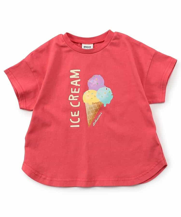 冰淇淋和水果果汁圖案T恤