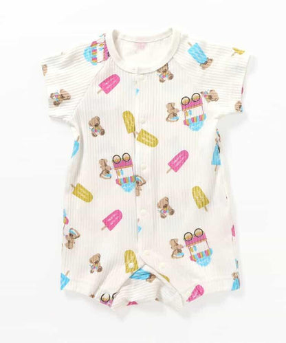 tiny bear 冰淇淋店主題 圍兜連體衣套裝