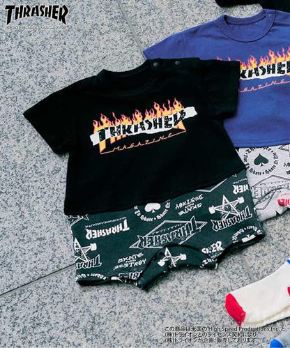 鏈接圖案 THRASHER 連體衣