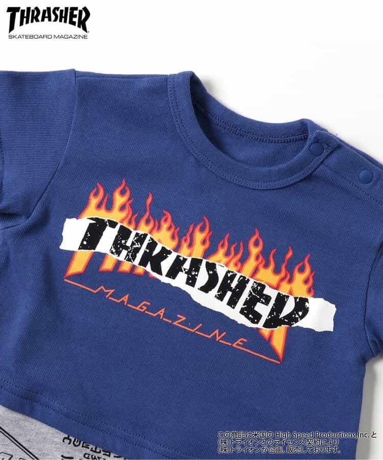 鏈接圖案 THRASHER 連體衣