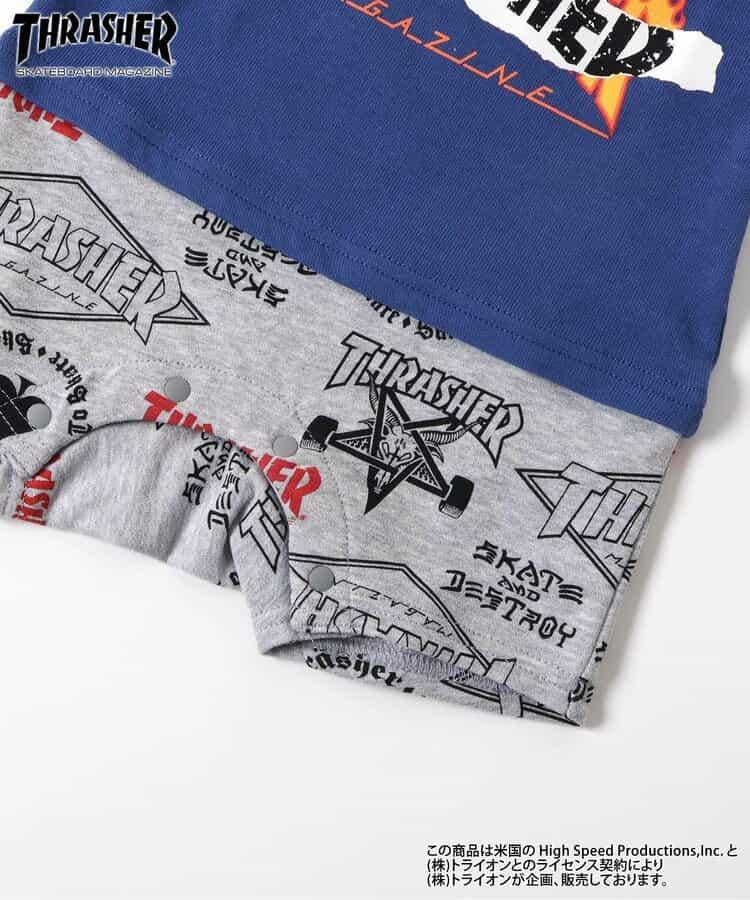 鏈接圖案 THRASHER 連體衣
