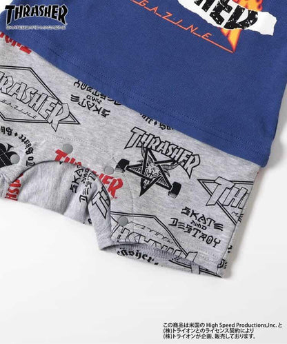 鏈接圖案 THRASHER 連體衣