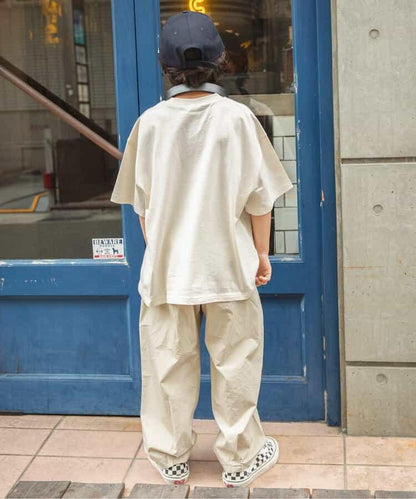 雙褶設計 全長 休閒褲