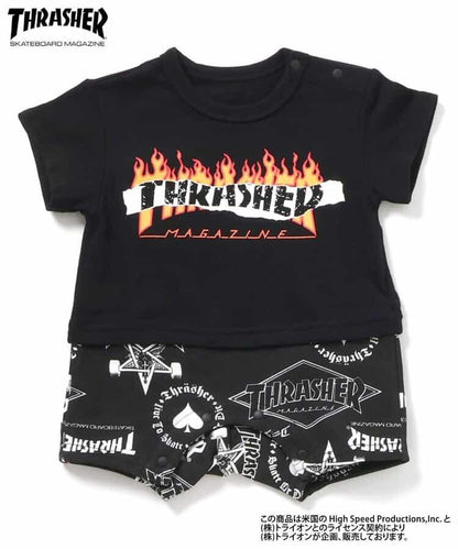 鏈接圖案 THRASHER 連體衣