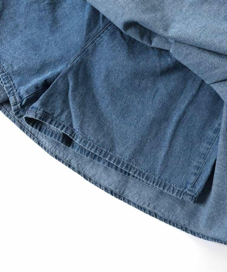 襯衫綁腰風設計 牛仔 裙褲