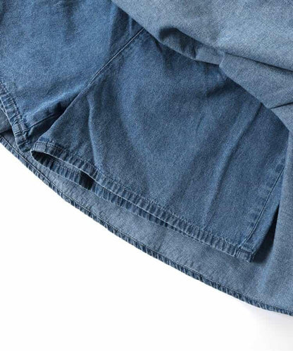 襯衫綁腰風設計 牛仔 裙褲