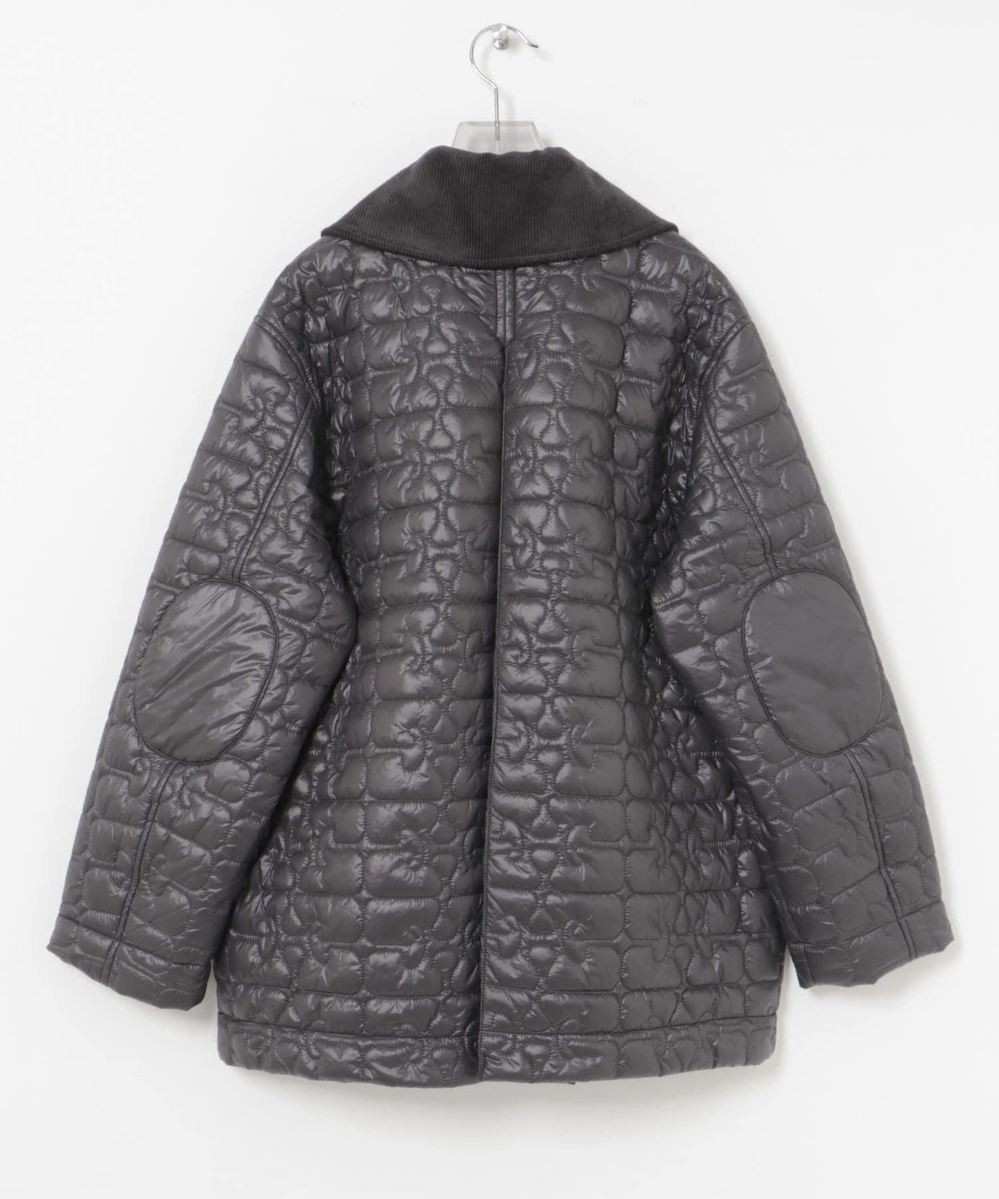 GANNI Shiny Quilt Midi Jacket