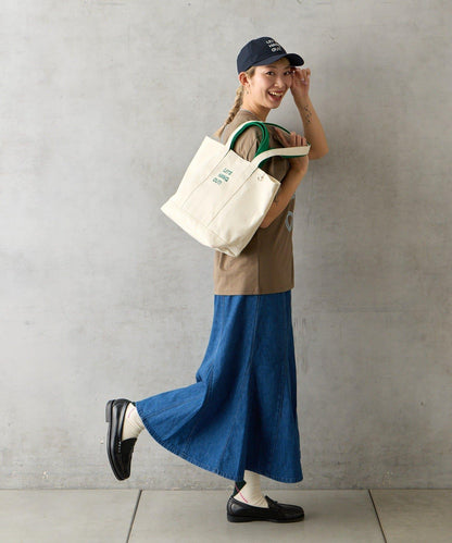 標誌刺繡帆布托特包