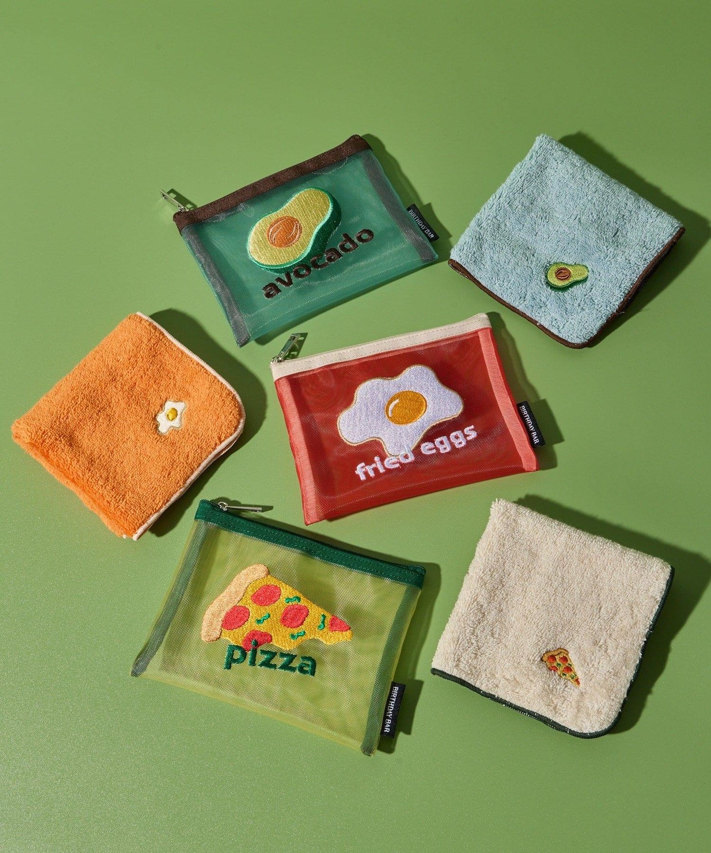 FOOD刺繡毛巾手帕