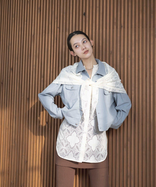 CINAMOD 多功能圍巾設計 女襯衫