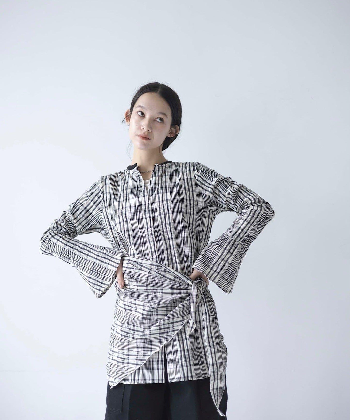 CINAMOD 多功能圍巾設計 女襯衫