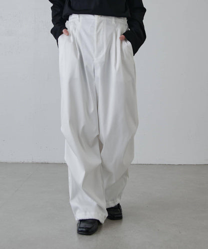 高捻面料 寬鬆設計 降落傘褲