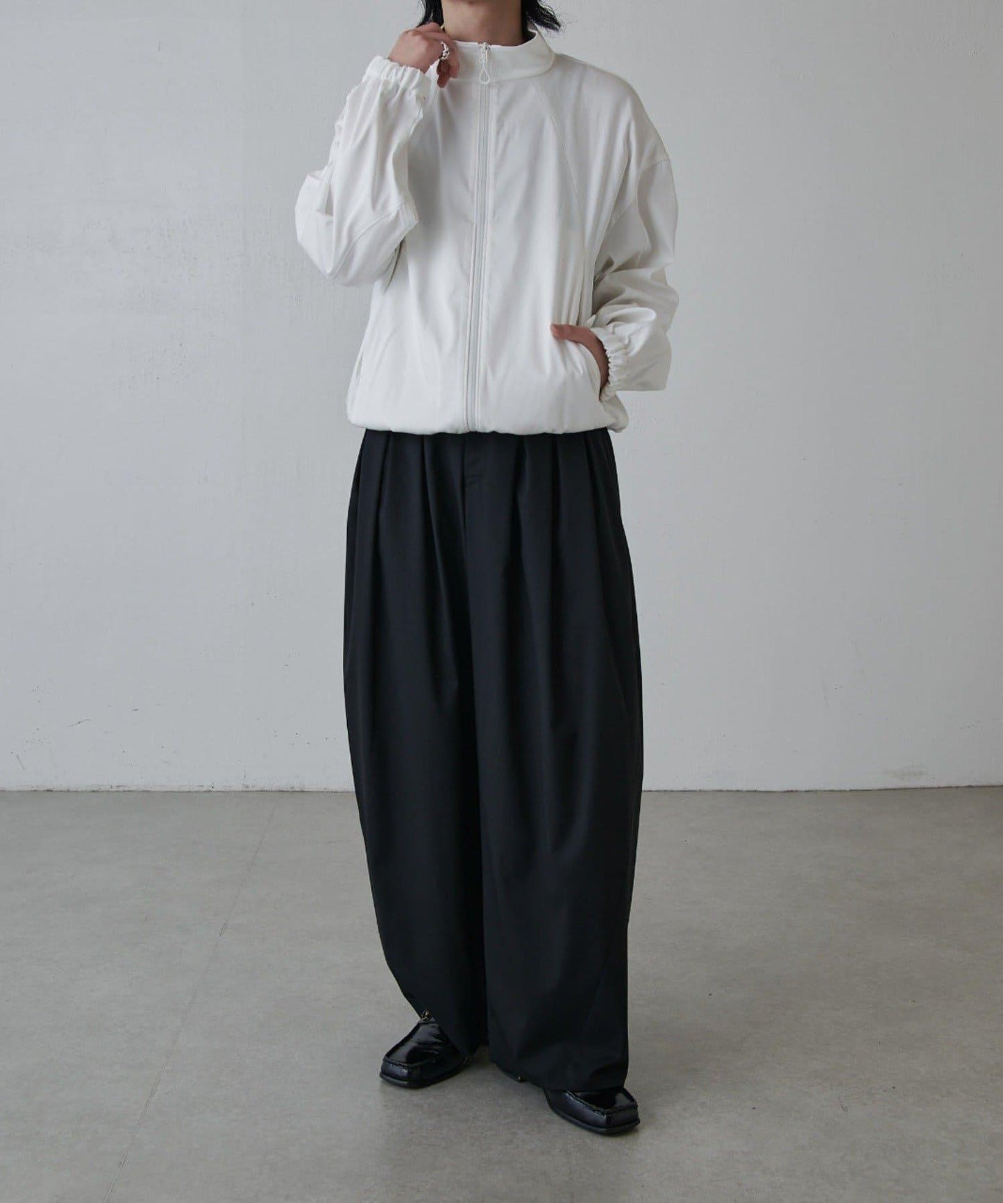 可水洗雙層緞面夾克