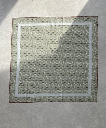 可雙面佩戴幾何圖案圍巾