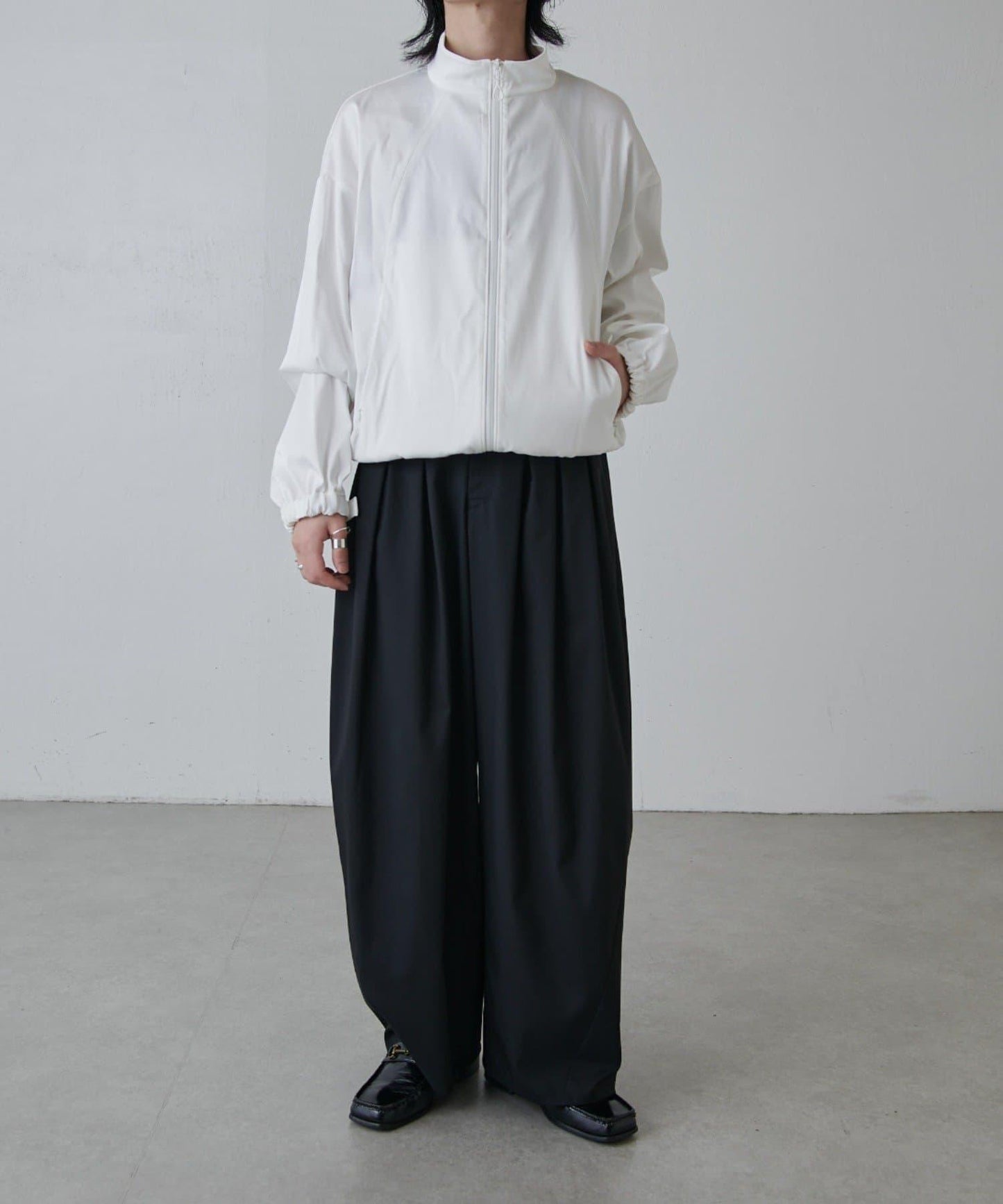 可水洗雙層緞面夾克