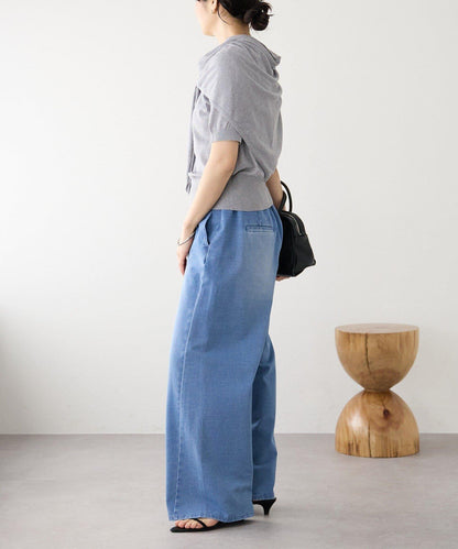 A・MONN(アモン) HALF SLEEVE KNIT 針織上衣