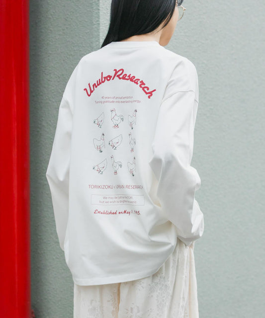 鳥貴族×UR UnuboResearch LONG-SLEEVE T-SHIRTS A 長袖T恤