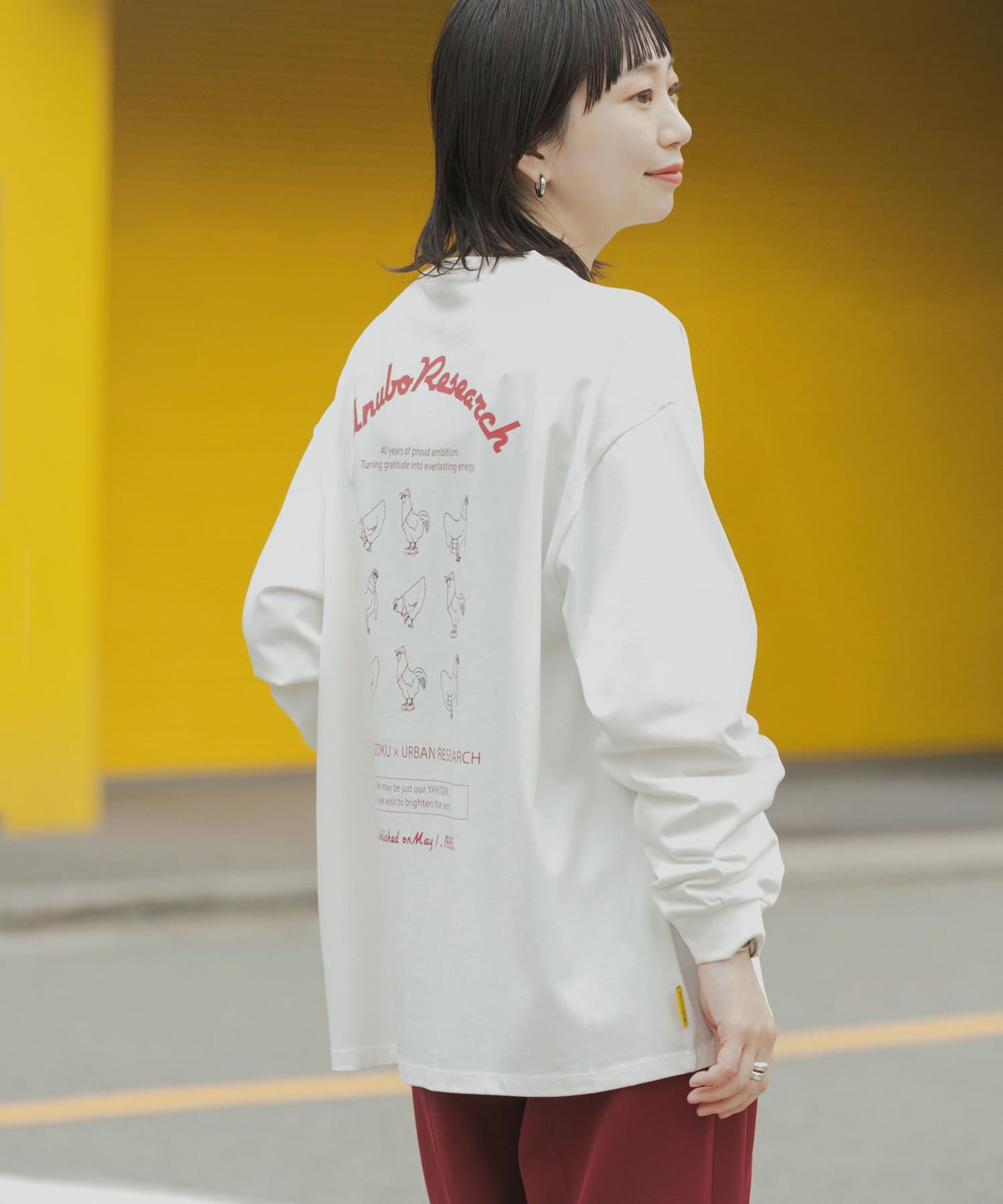 鳥貴族×UR UnuboResearch LONG-SLEEVE T-SHIRTS A 長袖T恤
