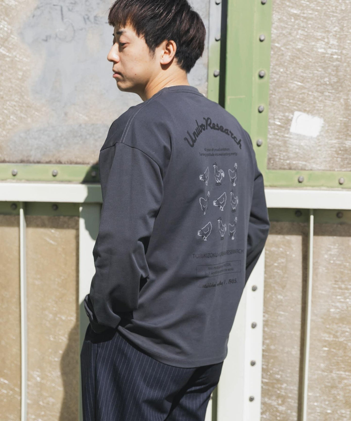 鳥貴族×UR UnuboResearch LONG-SLEEVE T-SHIRTS A 長袖T恤