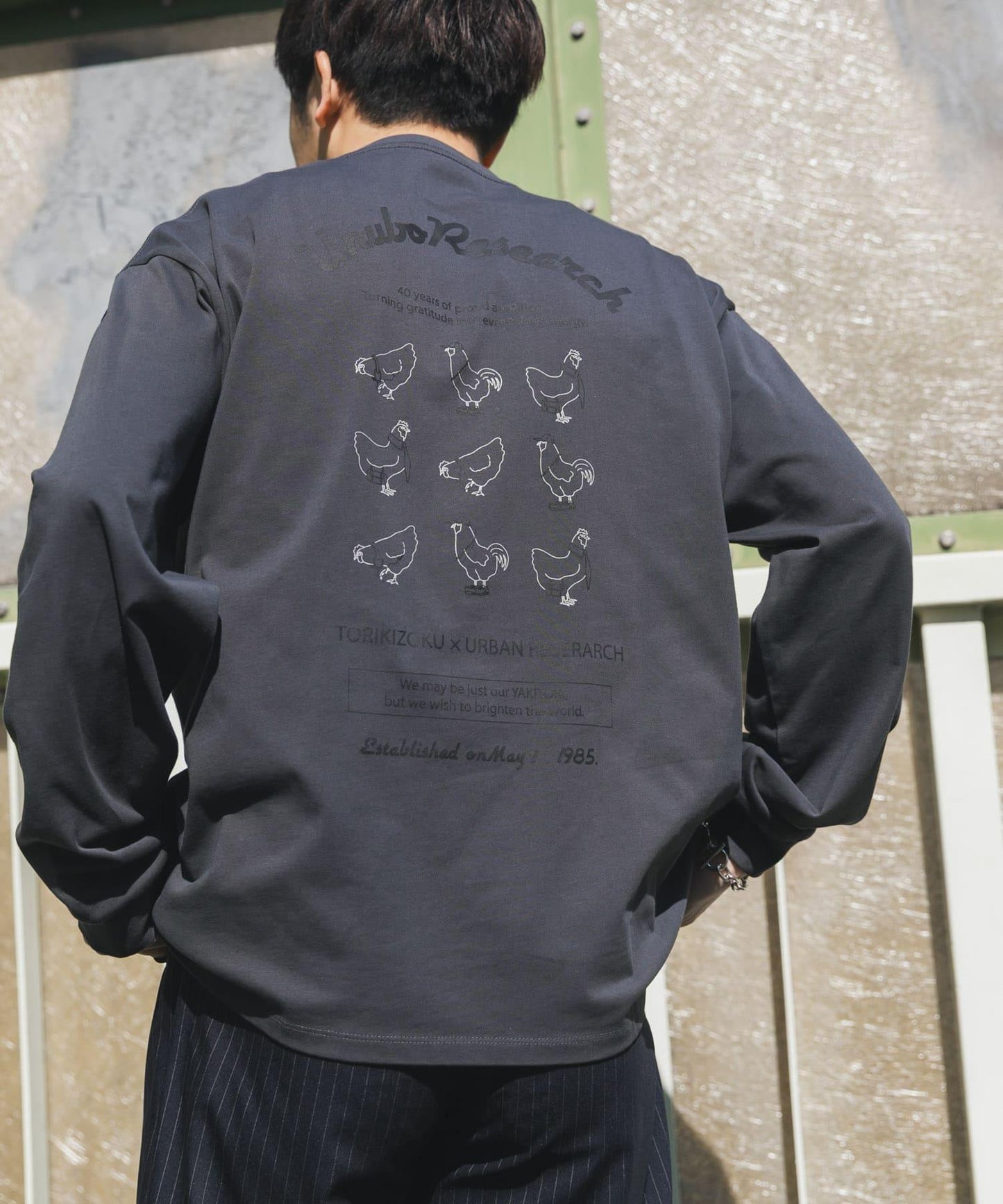 鳥貴族×UR UnuboResearch LONG-SLEEVE T-SHIRTS A 長袖T恤