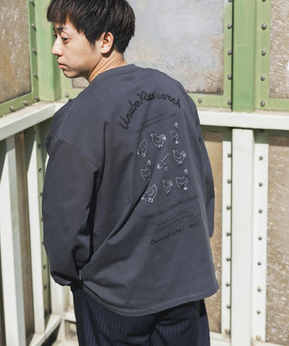 鳥貴族×UR UnuboResearch LONG-SLEEVE T-SHIRTS A 長袖T恤