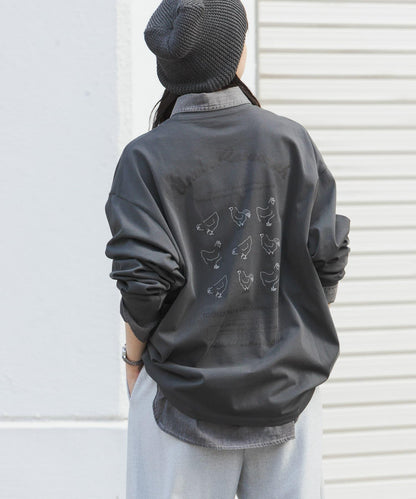 鳥貴族×UR UnuboResearch LONG-SLEEVE T-SHIRTS A 長袖T恤