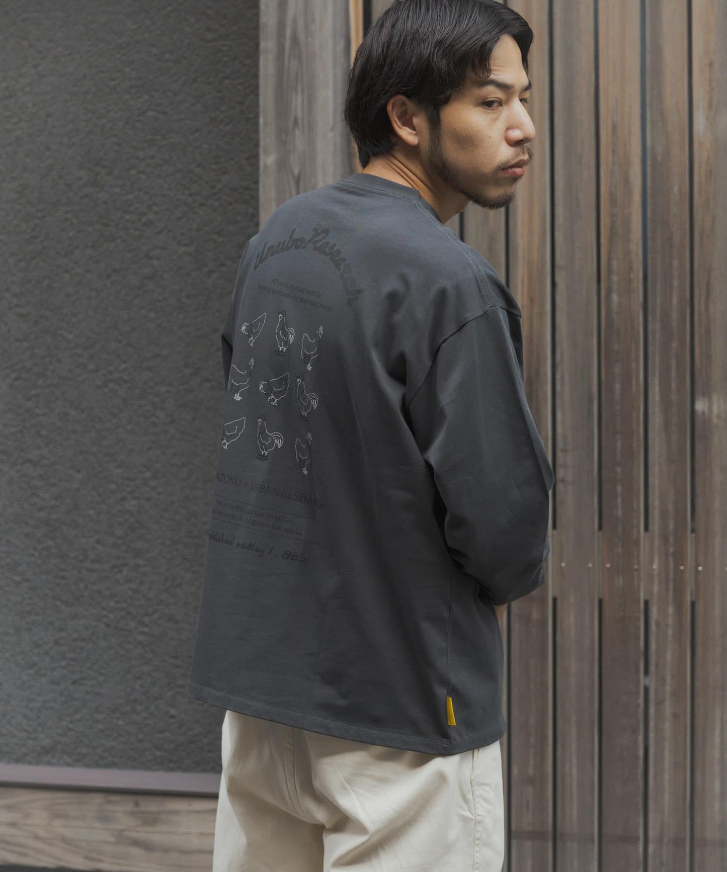 鳥貴族×UR UnuboResearch LONG-SLEEVE T-SHIRTS A 長袖T恤