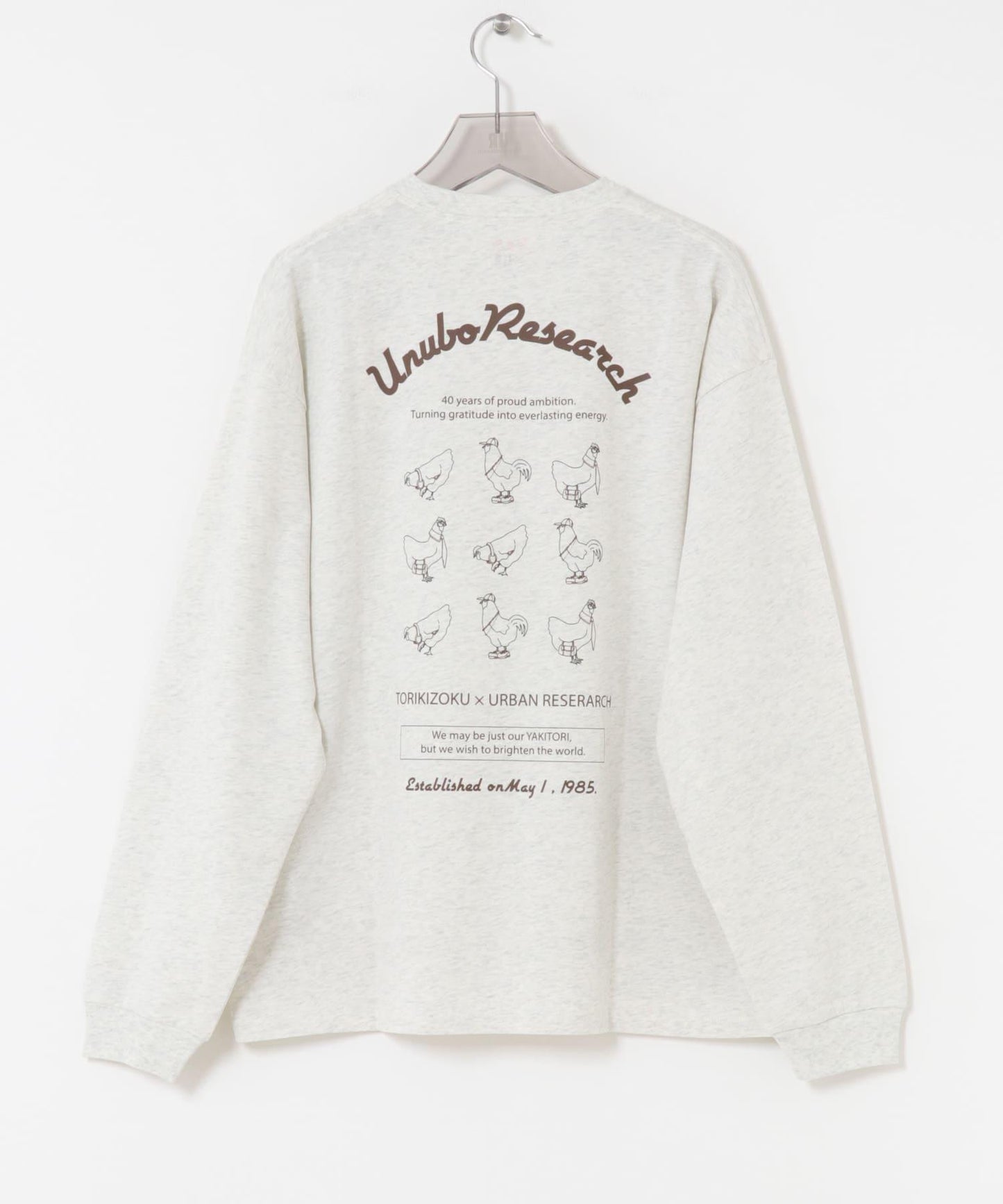 鳥貴族×UR UnuboResearch LONG-SLEEVE T-SHIRTS A 長袖T恤