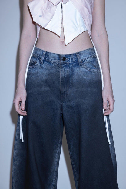Angle denim pants 牛仔褲