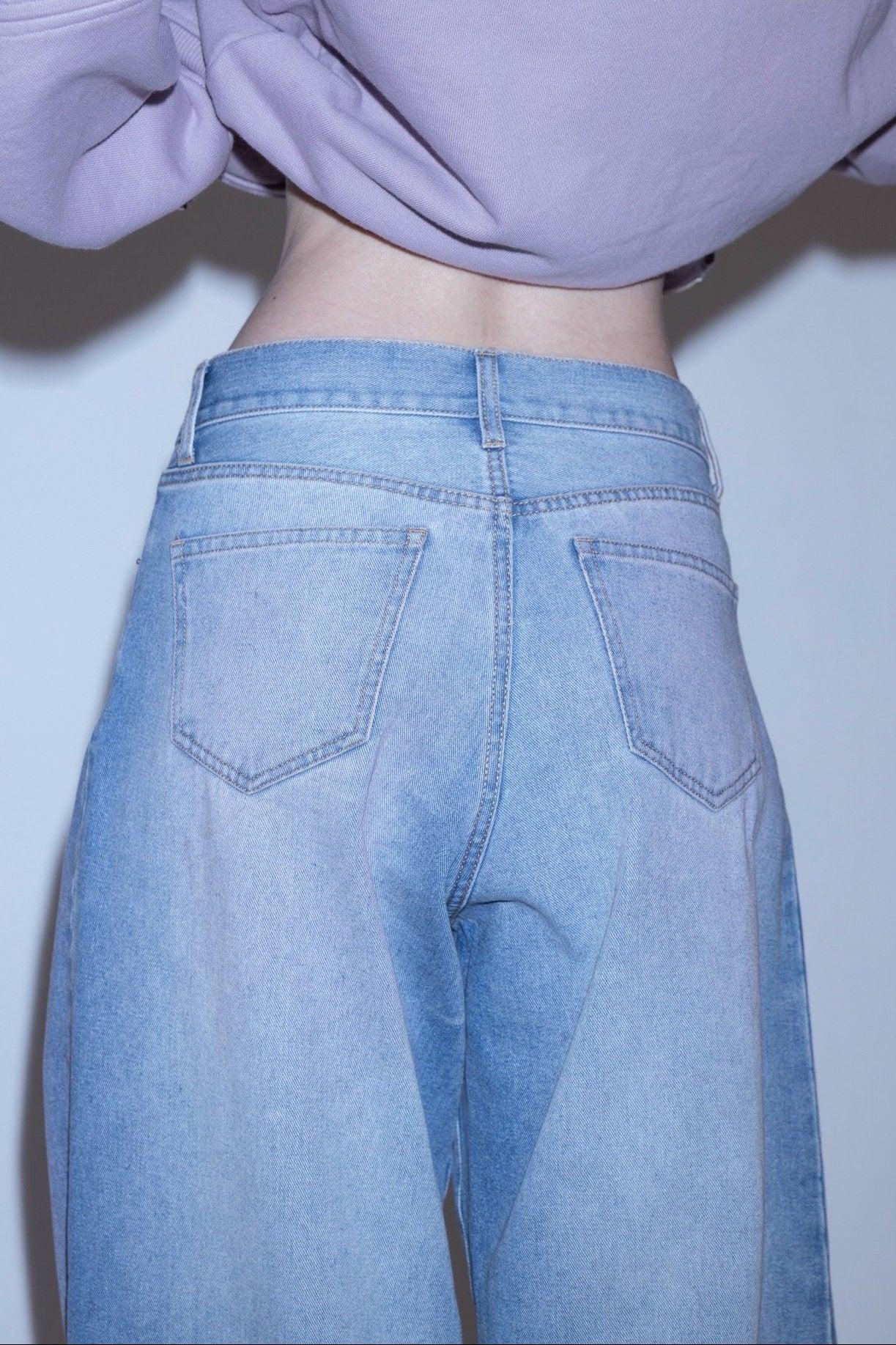 Angle denim pants 牛仔褲