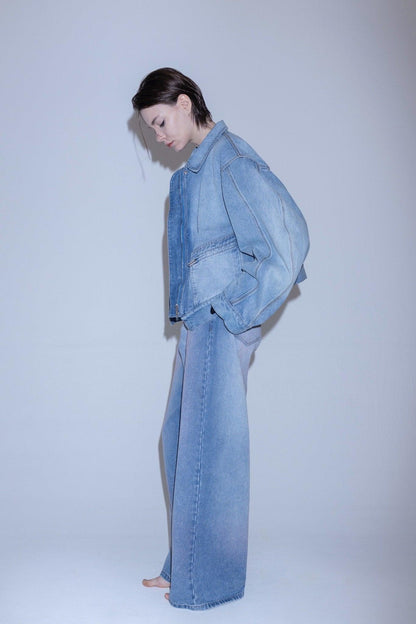 Angle denim pants 牛仔褲